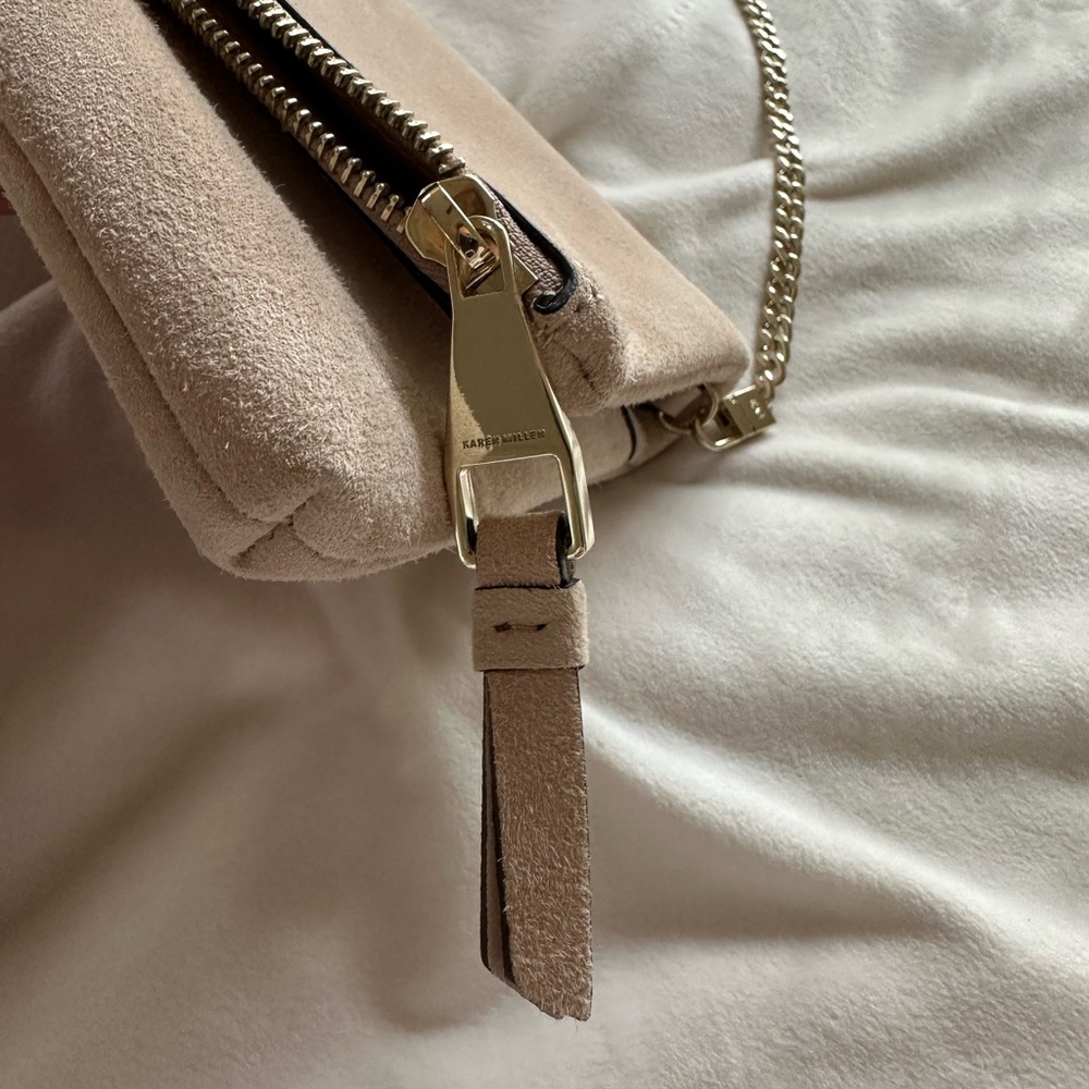 NEW ⭐️Karen Millen suede clutch or crossbody - Picture 2 of 7